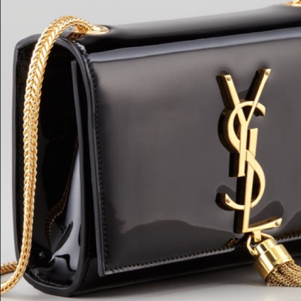 YSL Cassandre / Kate small tassel bag in patent leather
